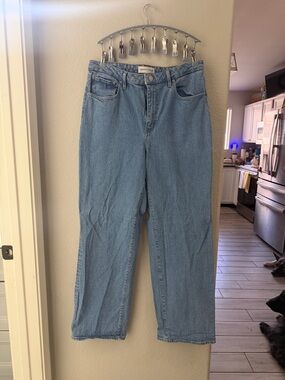 Denim Forum Light Blue Straight-Leg Women's Jeans